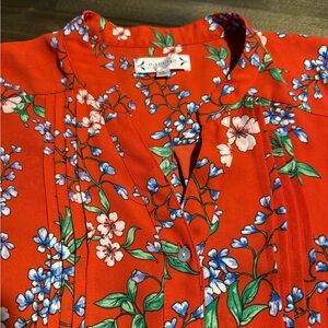 Women’s XL Cherry Blossom Button Up